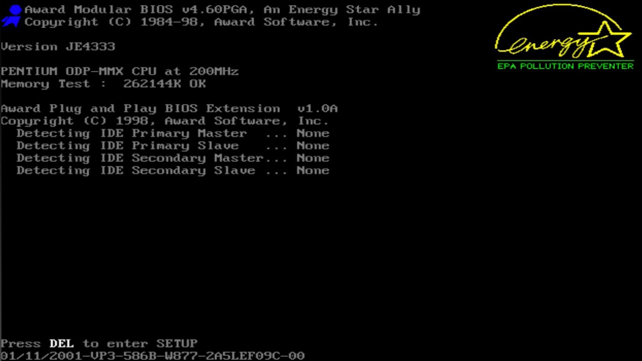 BIOS splash